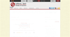Desktop Screenshot of californiaspainchamber.org